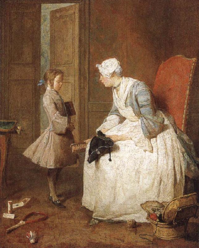 Jean Baptiste Simeon Chardin The gouvernante Spain oil painting art